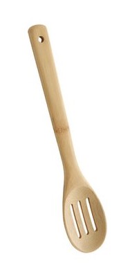 METALTEX SLOTTED SPOON BAMBOO 30CM