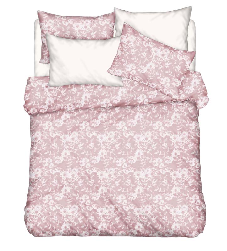 QUILT COVER SET 220X240CM SIL.PINK