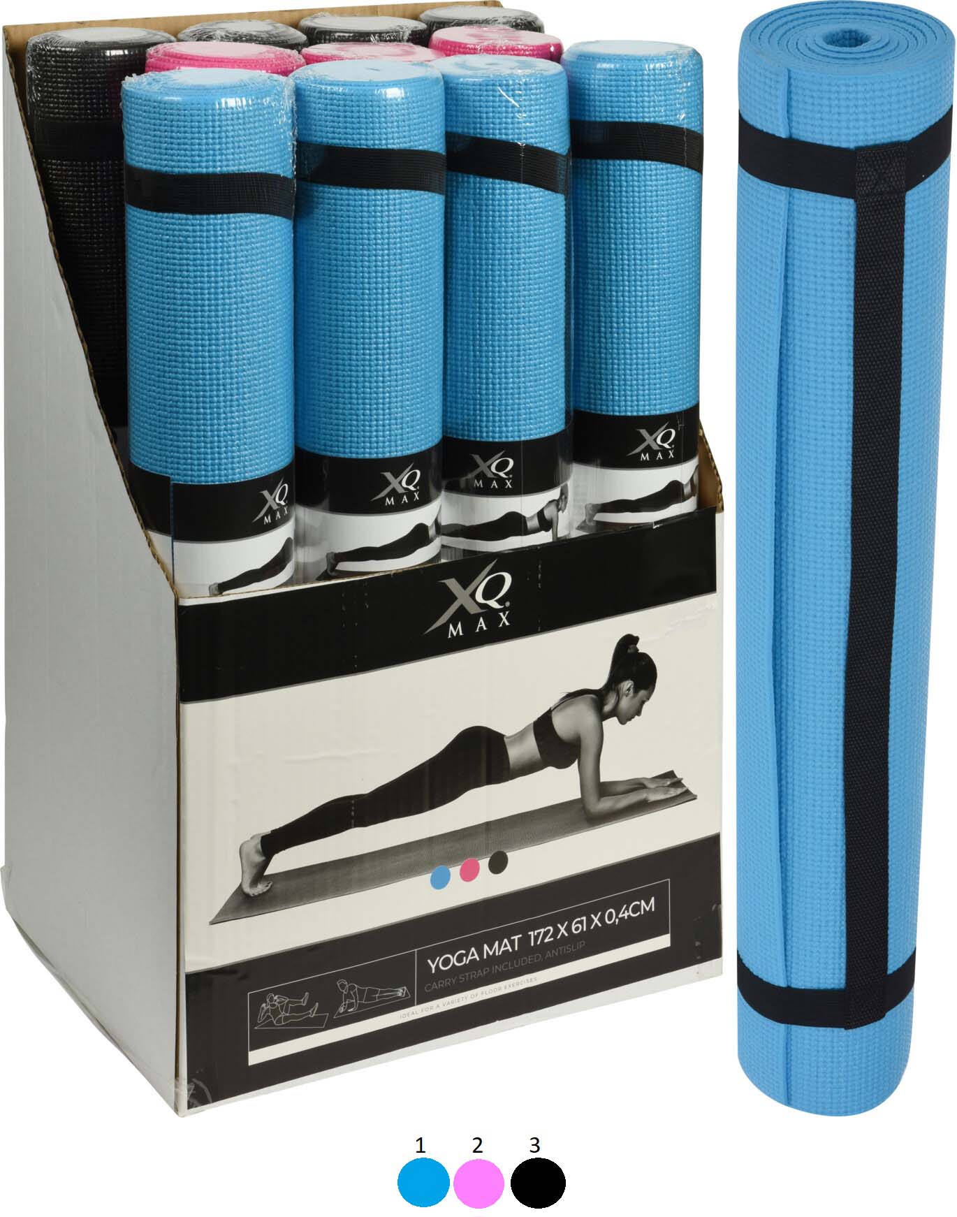 YOGAMAT PV 3 ASSORTED COLORS