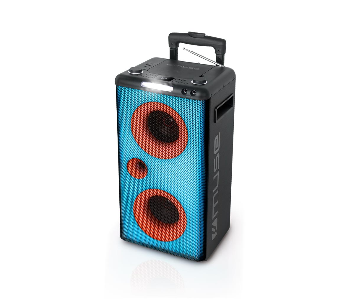 MUSE M-1928DJ BLUETOOTH PARTY BOX SPEAKER WITH CD AND BATTERY 300W