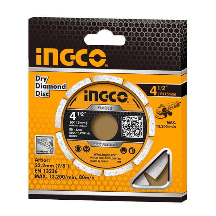 INGCO DMD0111523 DRY DIAMOND DISC 115MM - 2PCS