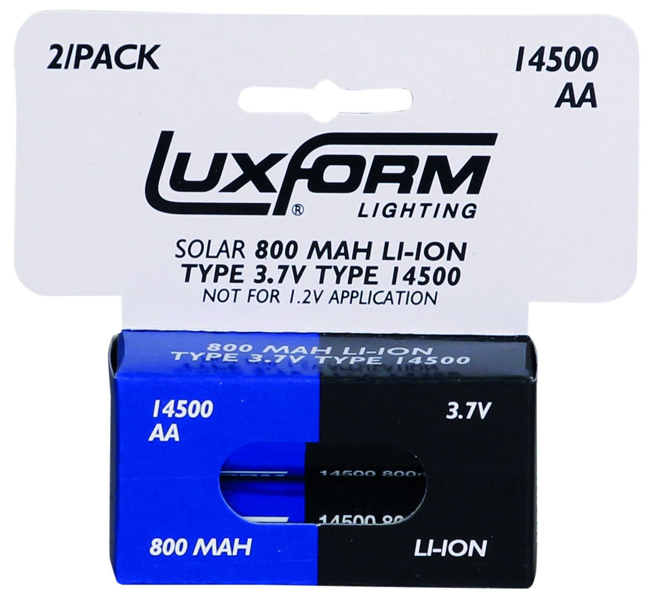 LUXFORM LIGHTING SOLAR BATTERY 2X14500 LI-ION 3.7V