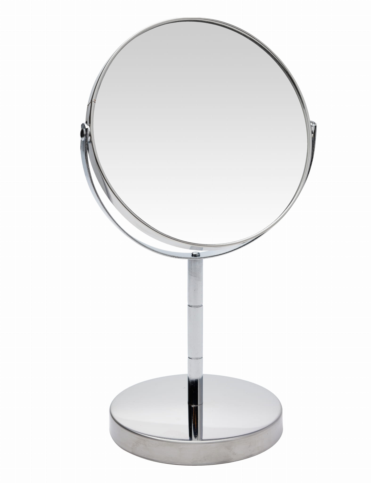 MIRROR ON METAL STAND 2 SIDED D14.2XH26.5CM