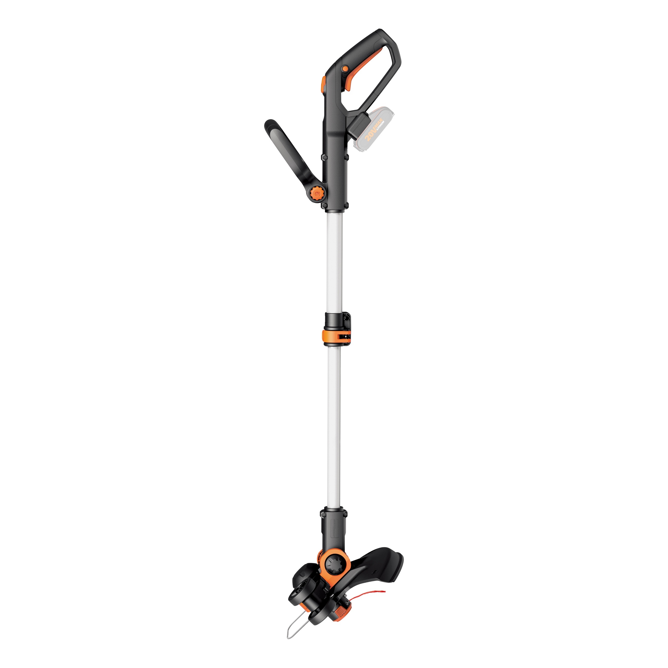 WORX WG163E.9 CORDLESS GRASS TRIMMER SOLO 20V POWER SHARE GT 3.0 WITH WHEELED EDGER
