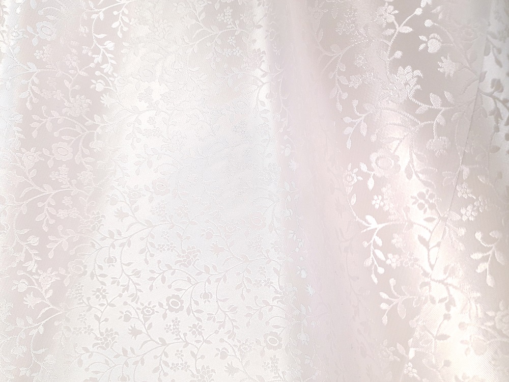 TABLECLOTH 137CMX1M WHITE LACE