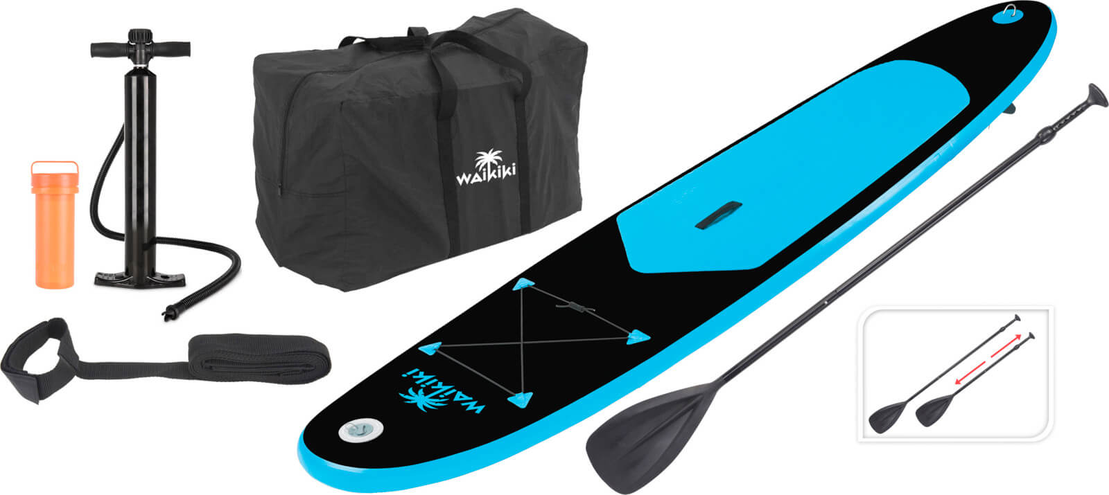 XQMAX WAIKIKI SURF SUP 285CM BLACK/ BLUE