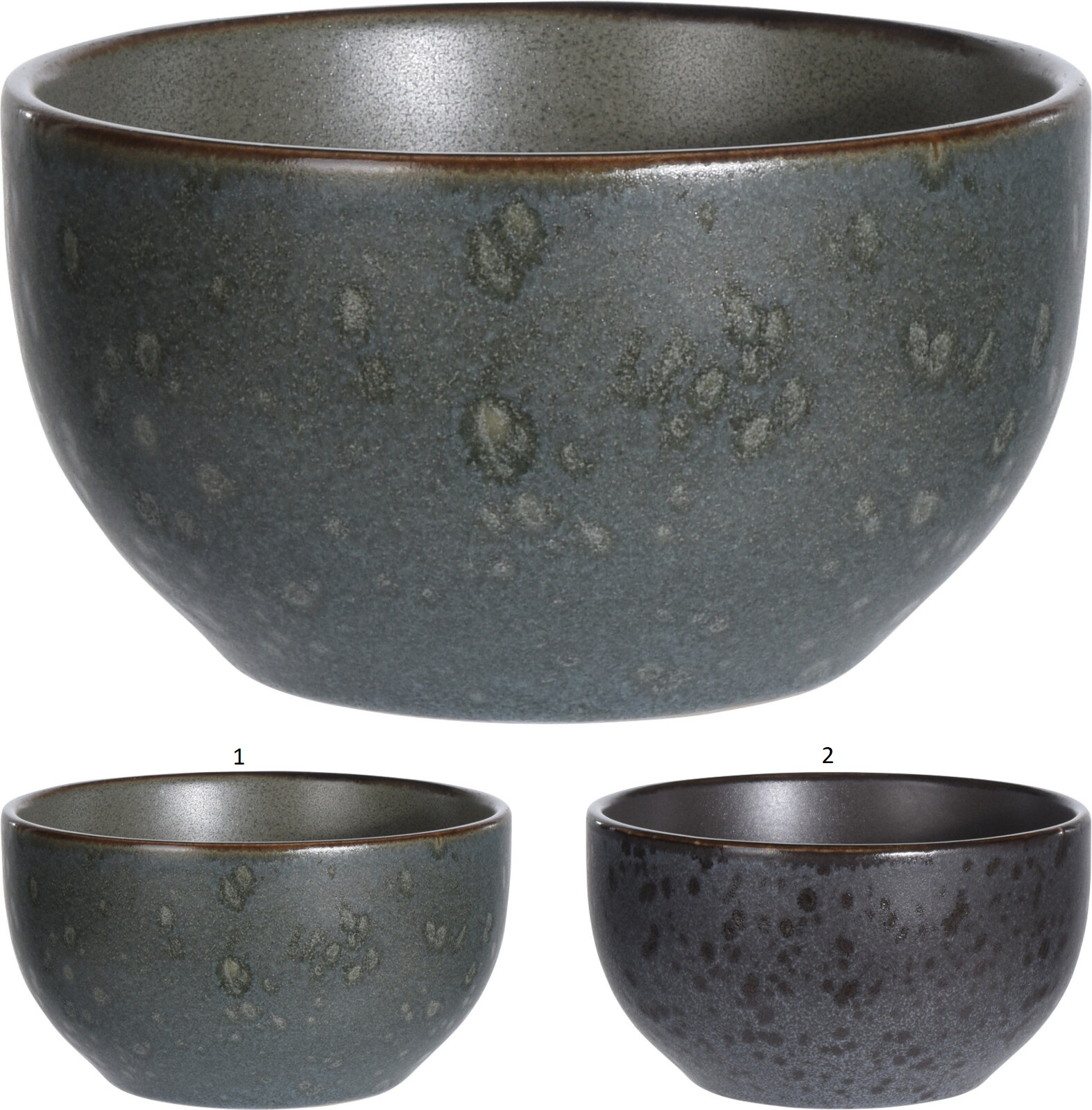 BOWL STONEWARE 270ML 2 ASSORTED COLORS