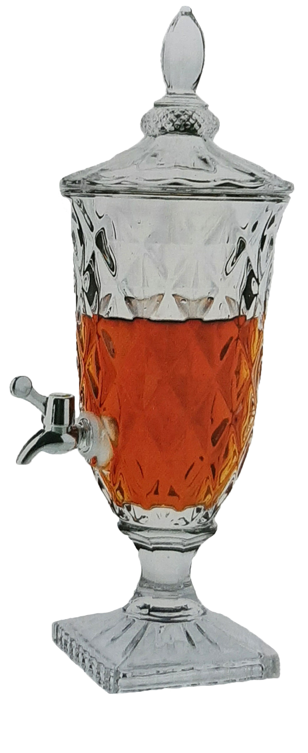 GLASS JAR WITH TAP 2L 6 ASSORTED DESIGNS