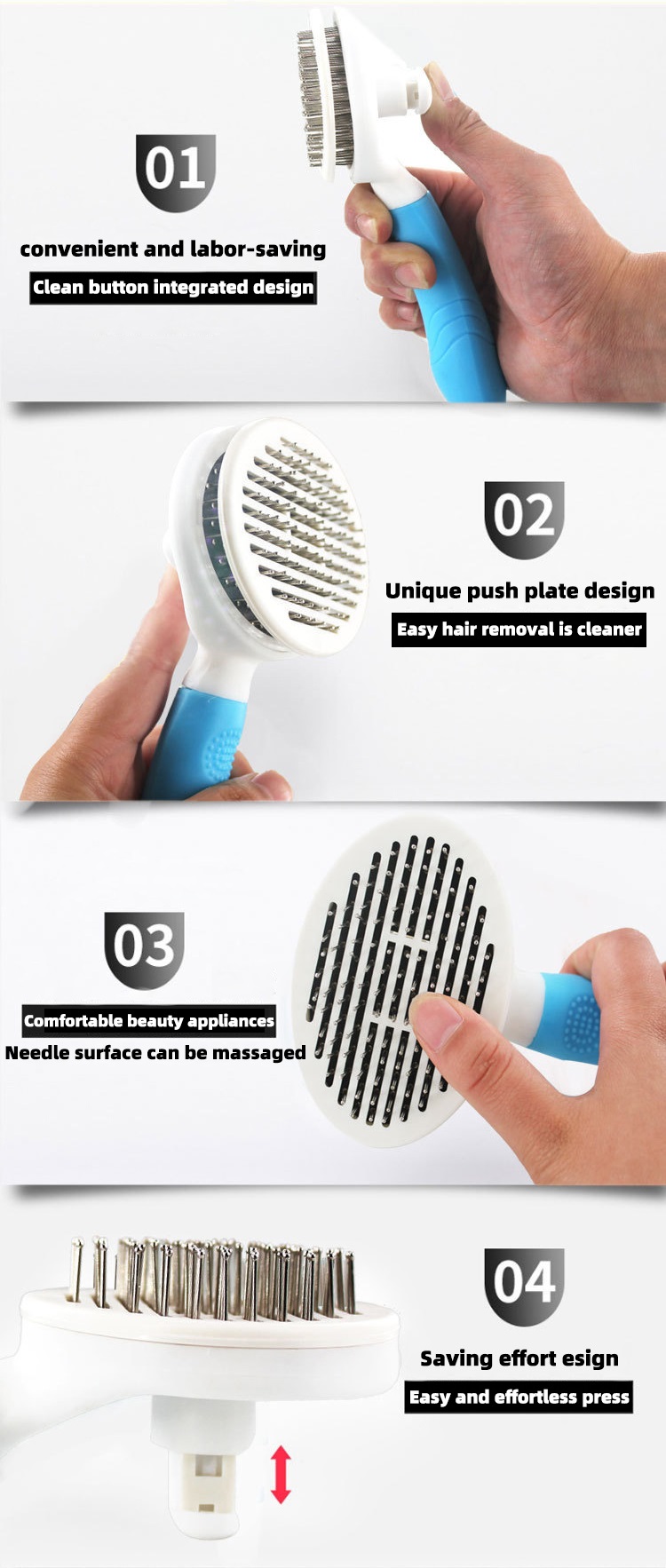 PS SELF-CLEANING HAIR BRUSH