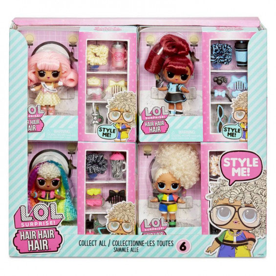 L.O.L. SURPRISE HAIR DOLL 4 ASSORTED DESIGNS