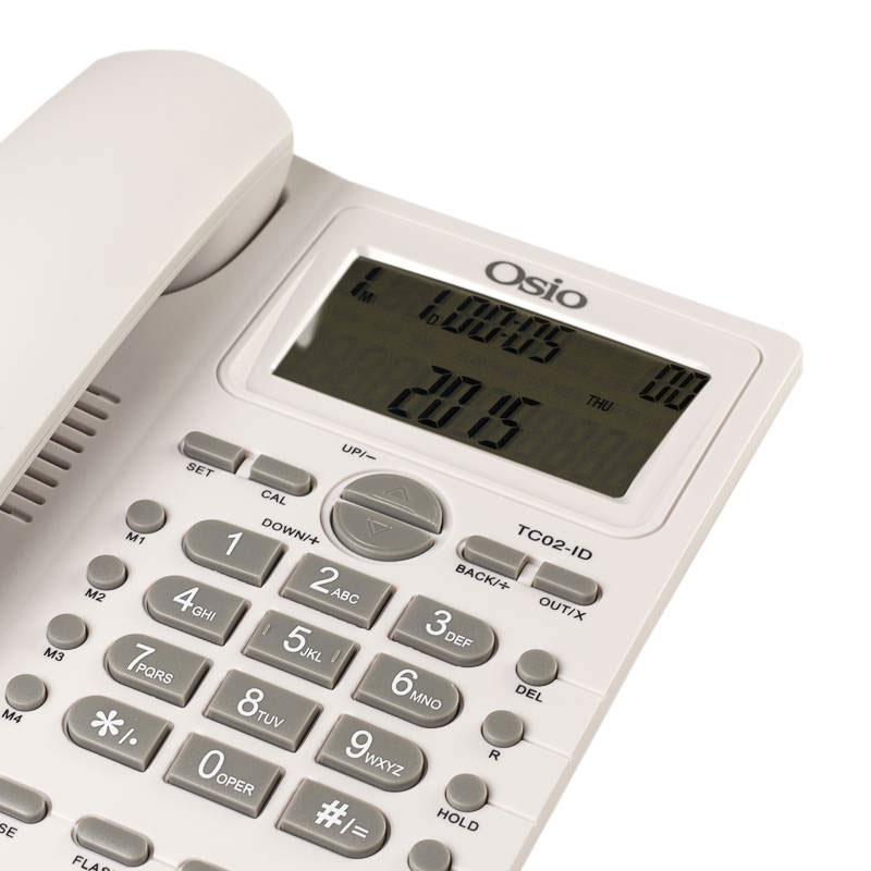 OSIO OSW-4710B BLACK CORDED PHONE WITH DISPLAY