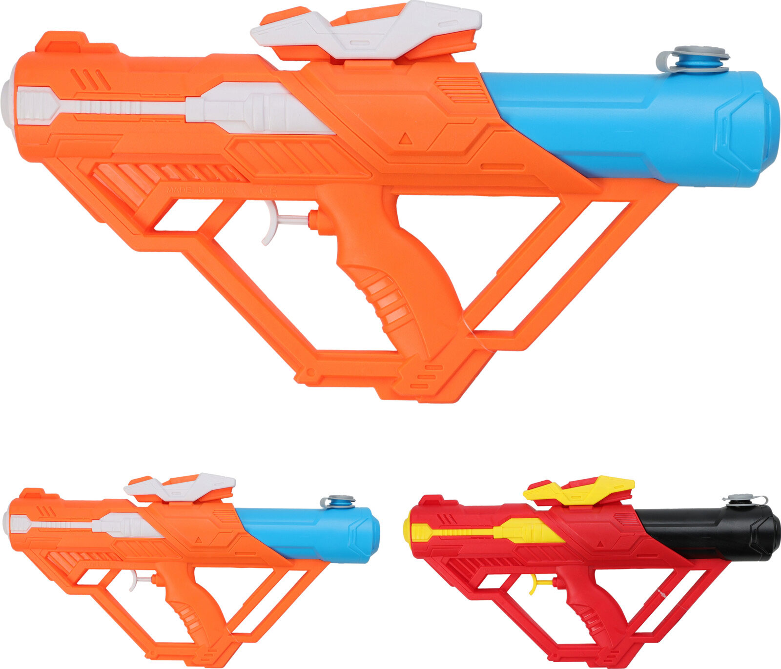 WATER GUN 39CM TRIGGER ACTION 2 ASSORTED COLORS