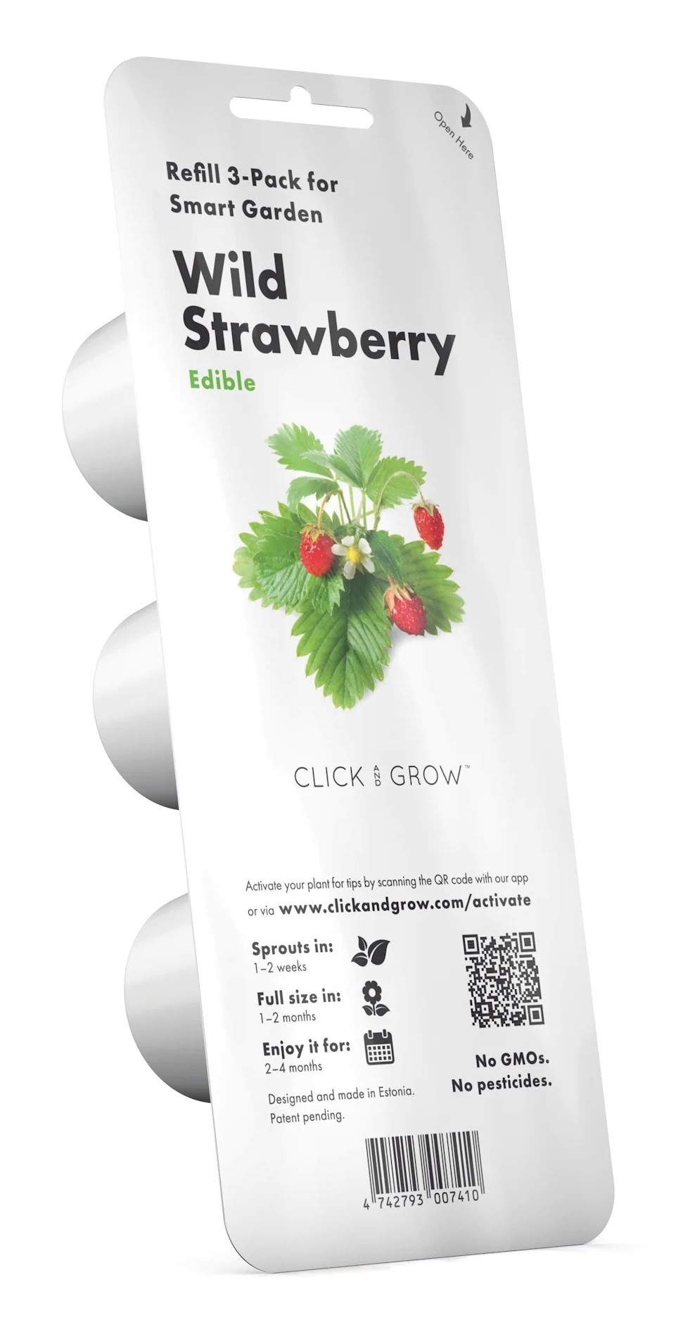 CLICK & GROW SGR24X3 WILD STRAWBERRY PLANT PODS 3PCS