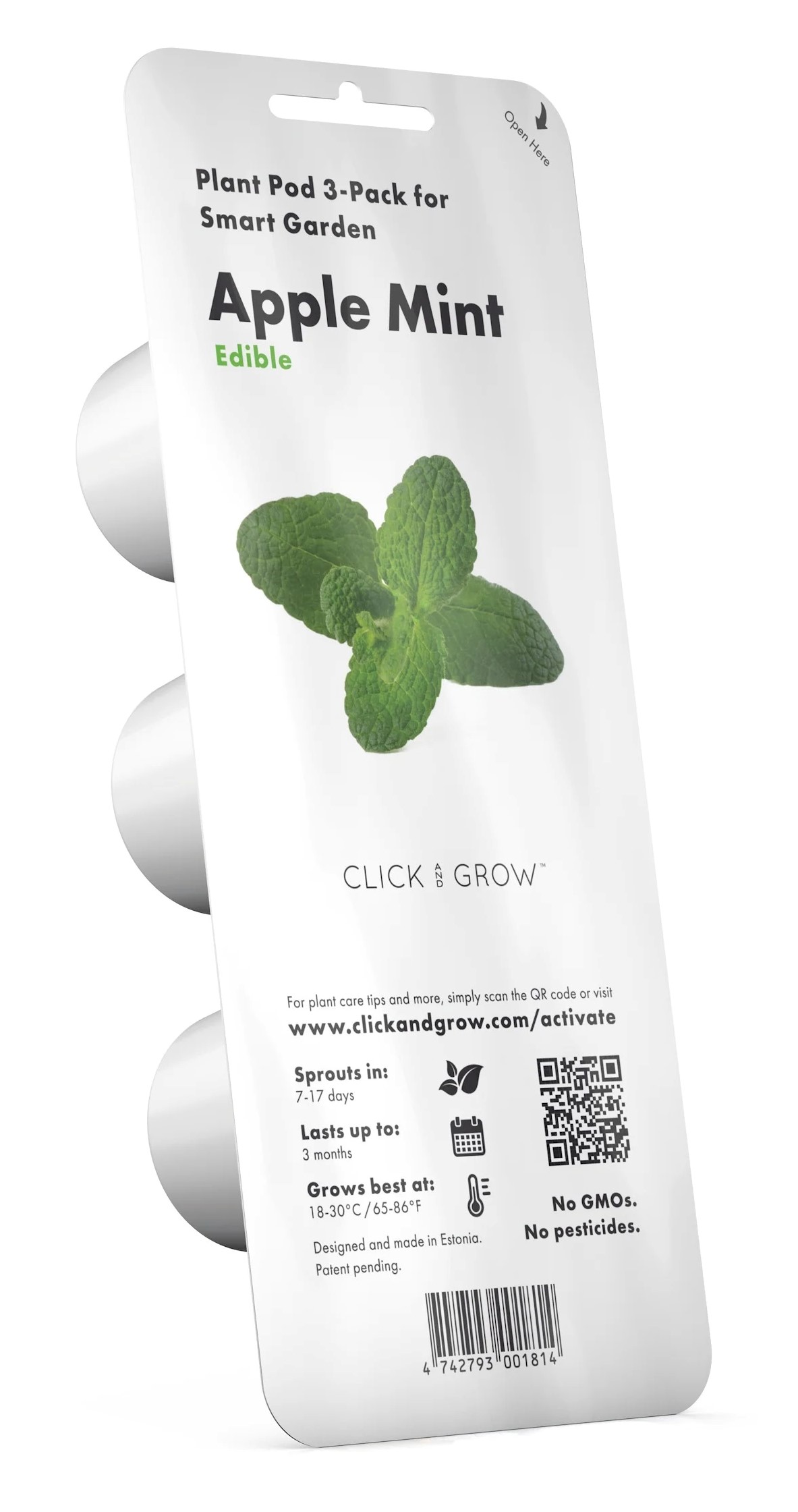 CLICK & GROW SGR79X3 APPLE MINT PLANT PODS 3PCS