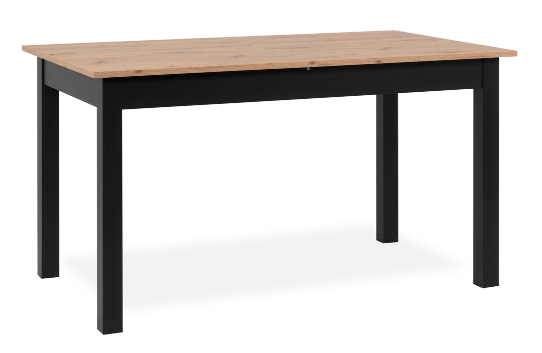 FINORI COBURG EXTENDABLE TABLE BLACK/OAK 140-180CM