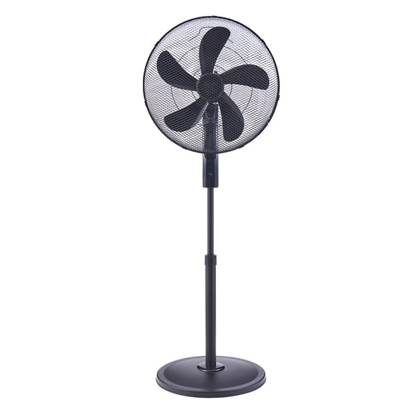 DOMOTEC D44118R STAND FAN 18'' 83W BLACK WITH REMOTE CONTROL