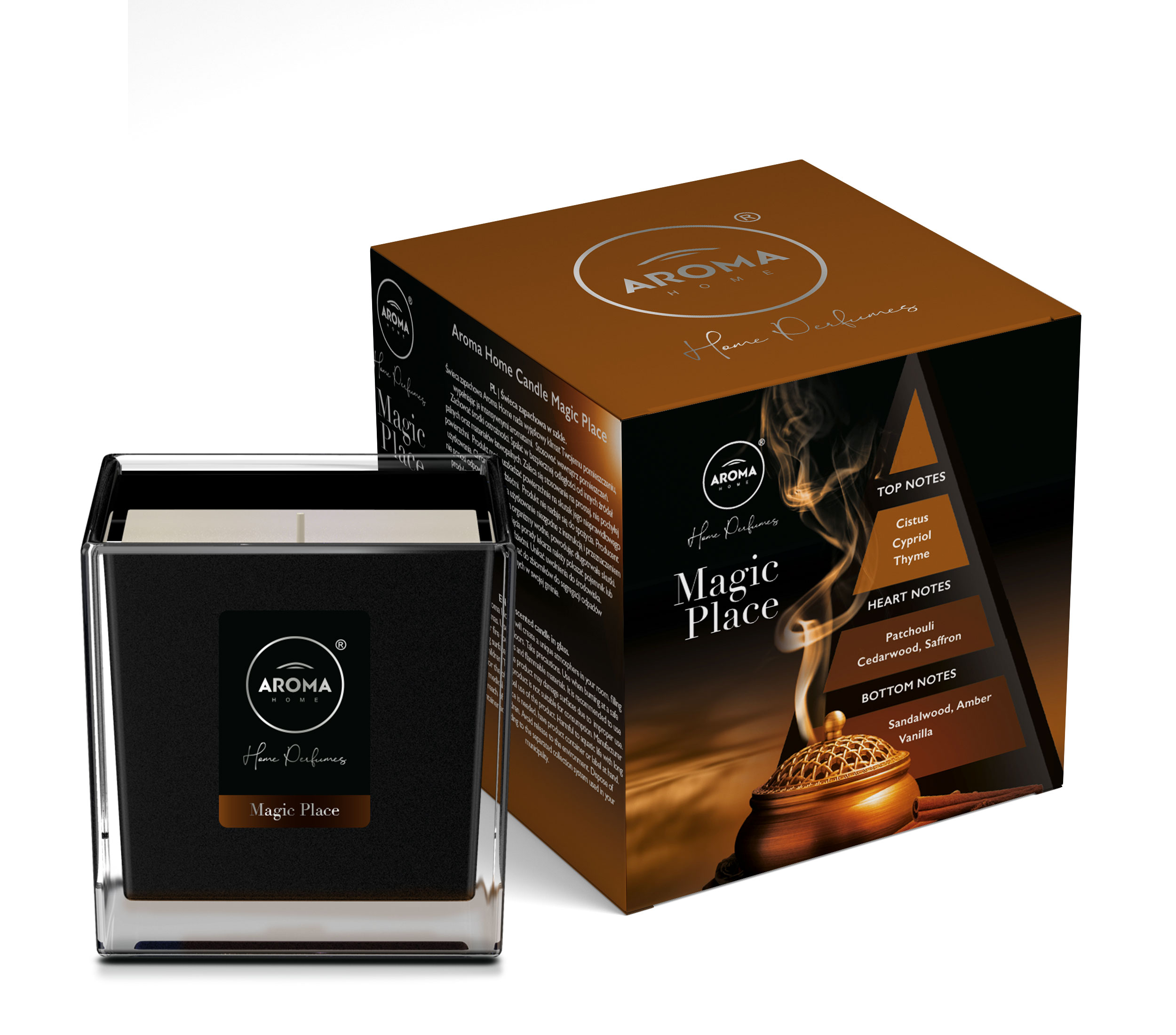 AROMA BLACK SERIES CANDLE MAGIC PLACE 155GR