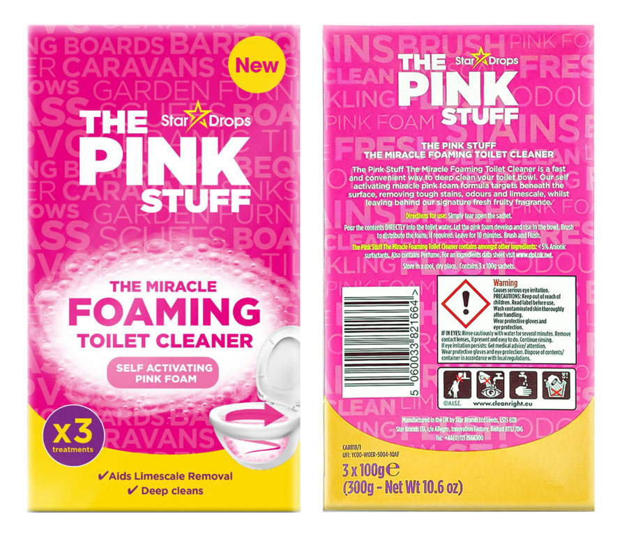 THE PINK STUFF FOAMING TOILET CLEANER 300GR