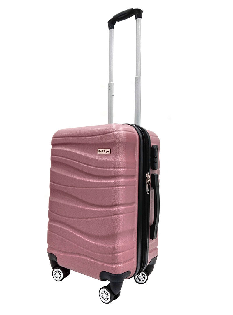 SHC LUGGAGE ABS EXTENDABLE 20IN. ROSE GOLD