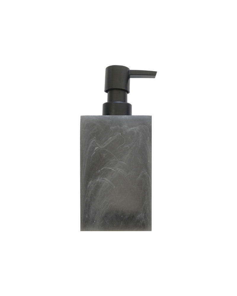 SOAP DISPENSER SQUΑRE FROSTED SMOKE