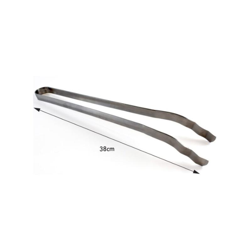 BBQ STAINLESS COAL TONGS 38CM