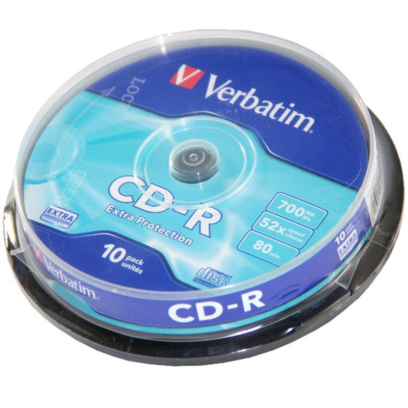 Verbatim CD-R Extra Protection 700 MB 80 min 52x, 10 δίσκοι σε spindle, White