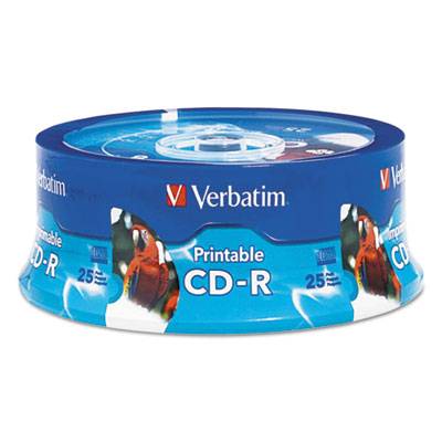 Verbatim CDR-80 Printable 25PCS