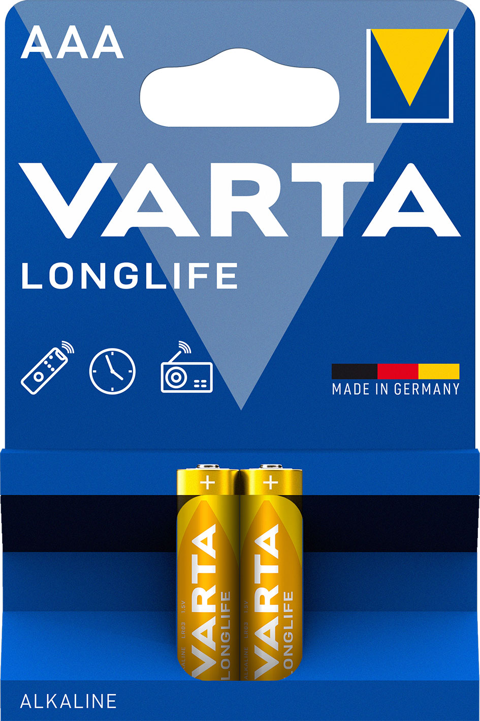 Varta Battery Alkaline 1.5V AAA 2pcs Varta Longlife