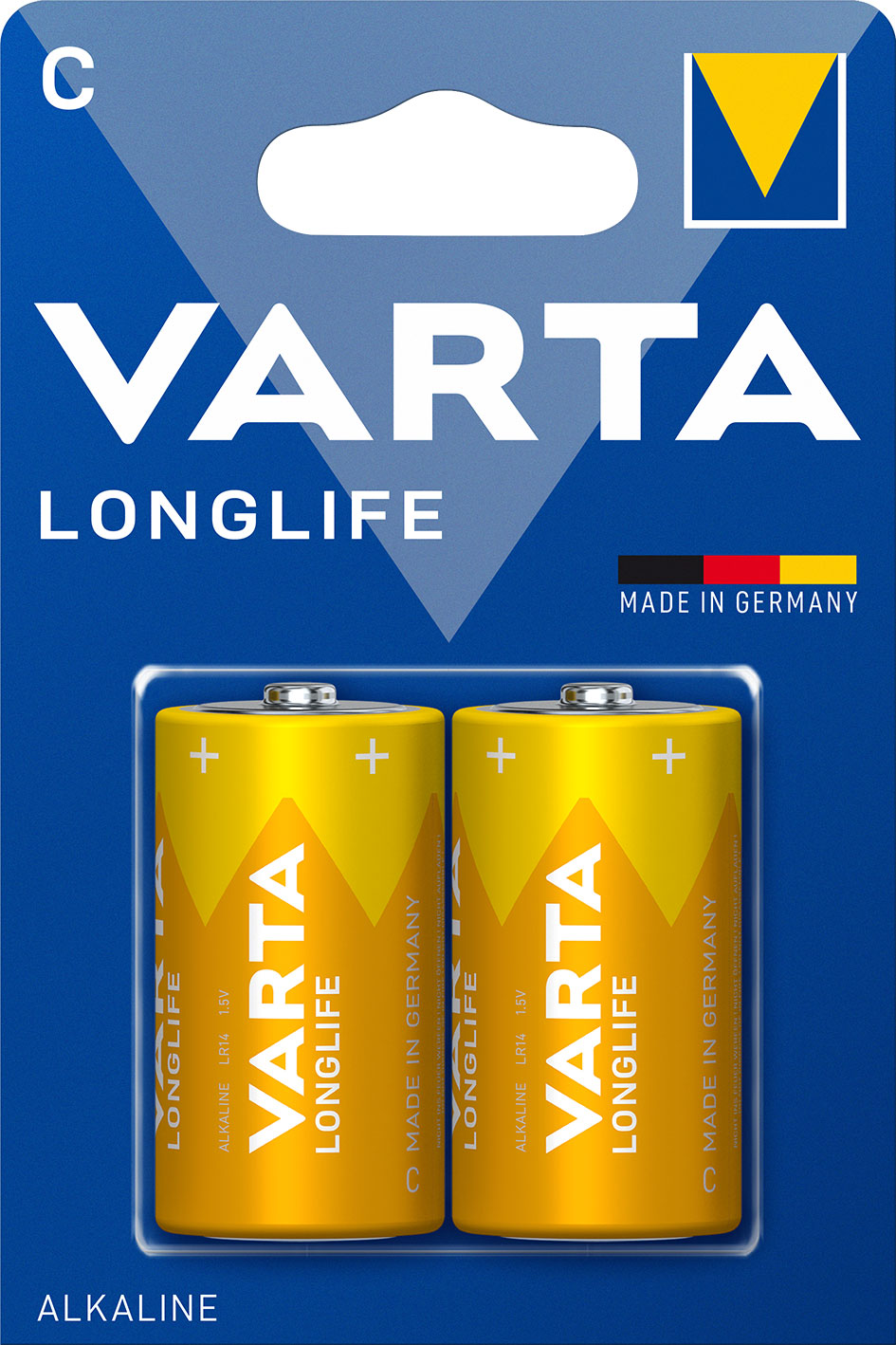 Varta Long-lasting Alkaline Batteries C 2 Pcs