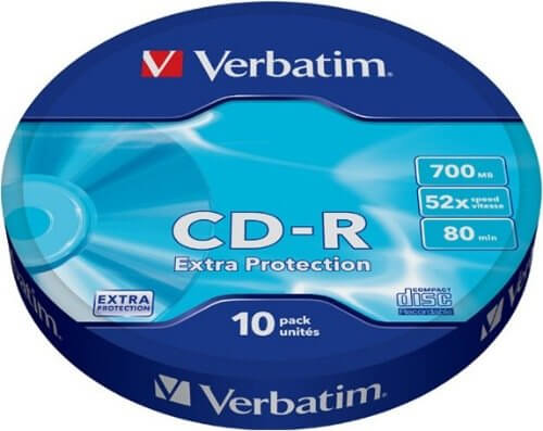 Verbatim Cd-r 80 Spindle Cakebox 10PCS