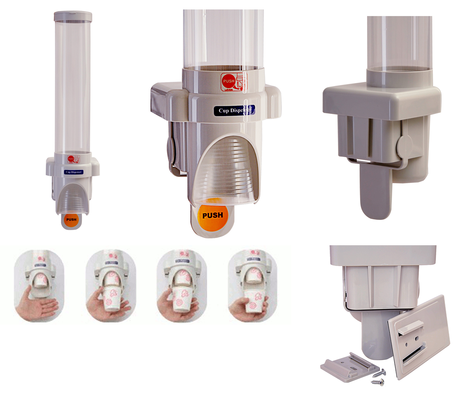 Cup Dispenser For Plastic Cups