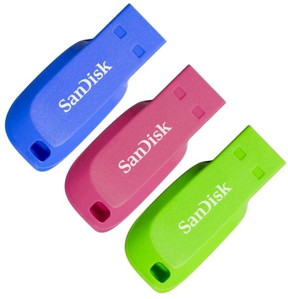 SanDisk Cruzer Blade Flash Drive 32GB 3-Pack