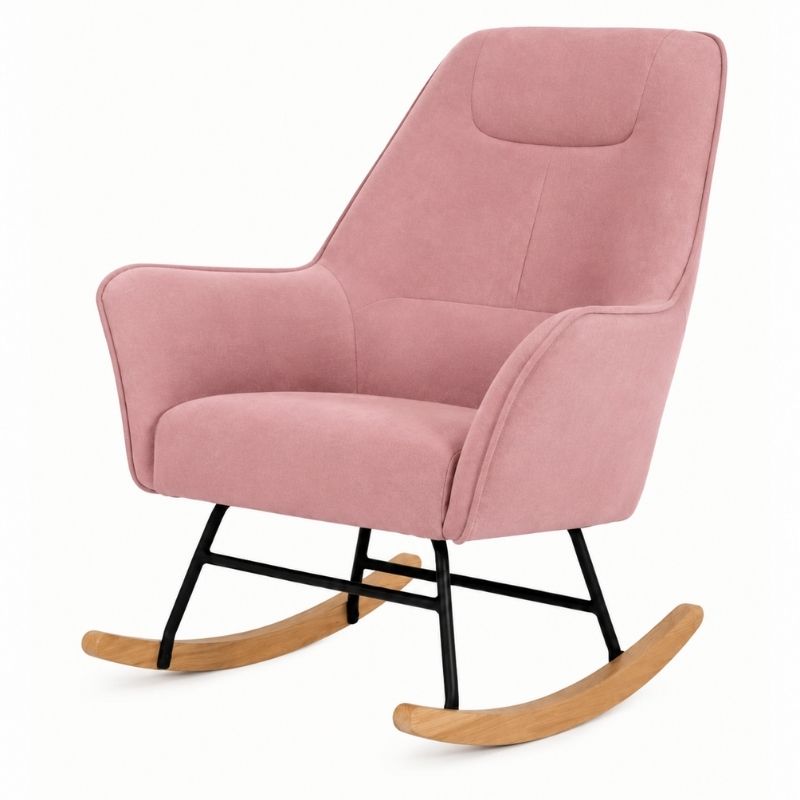 SUPERLIVING ROCK ROCKING ARMCHAIR 88X77X95CM - PINK