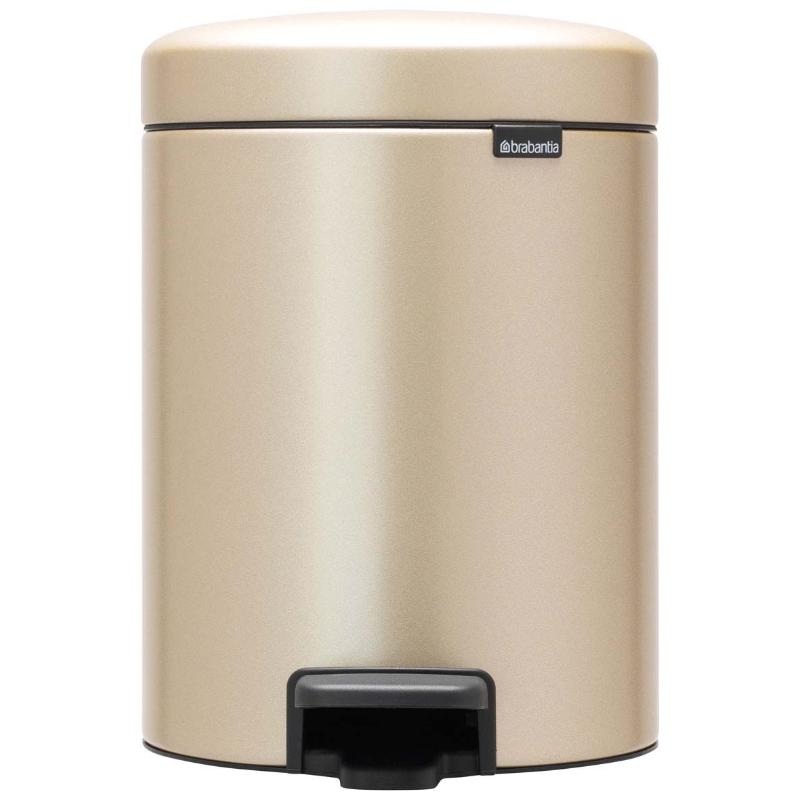BRABANTIA NEW ICON PEDAL BIN 5L - CHAMPANGE