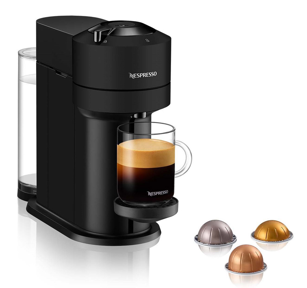 NESPRESSO VERTUO NEXT COFFEE MACHINE MATT - BLACK