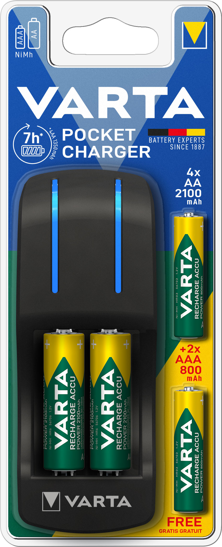 Varta EU 4xAA 2.100mAh & 2xAAA 800mAh