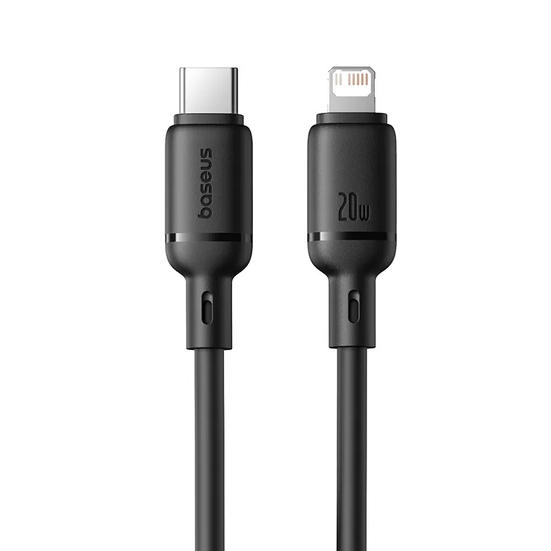 Baseus Cable Lightning to USB-C Silky Series 2.0m Black