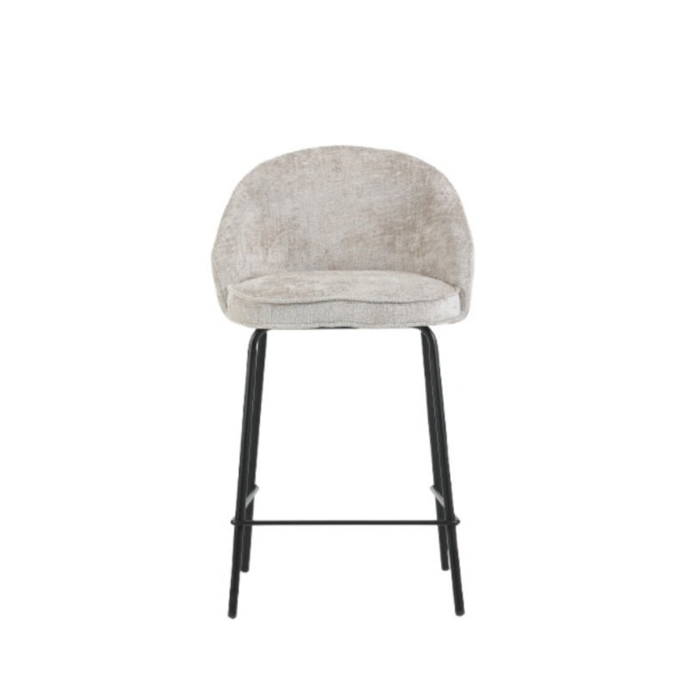ELINA BAR STOOL SEAT 92X53.5X49CM - BEIGE