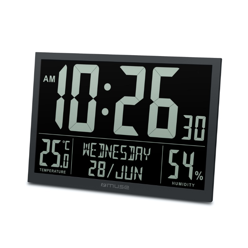 Muse Digital Clock LCD - Black