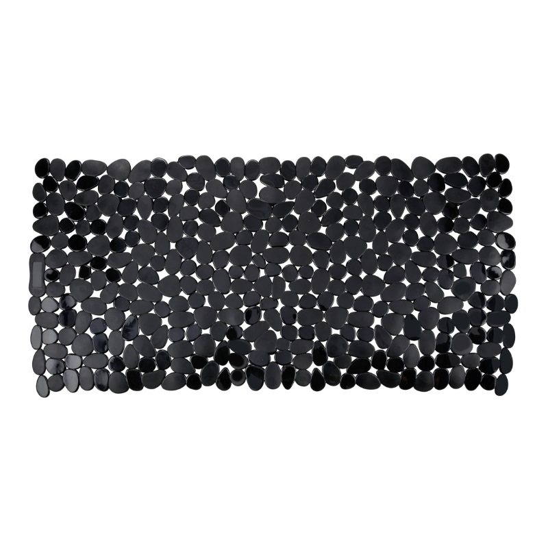 WENKO BATH MAT RECTANGULAR  36X71CM - BLACK