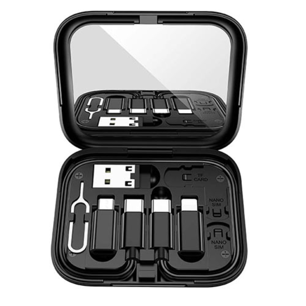 Lamtech Charging Data Cable Set with Case Lamtech LAM113744 Black