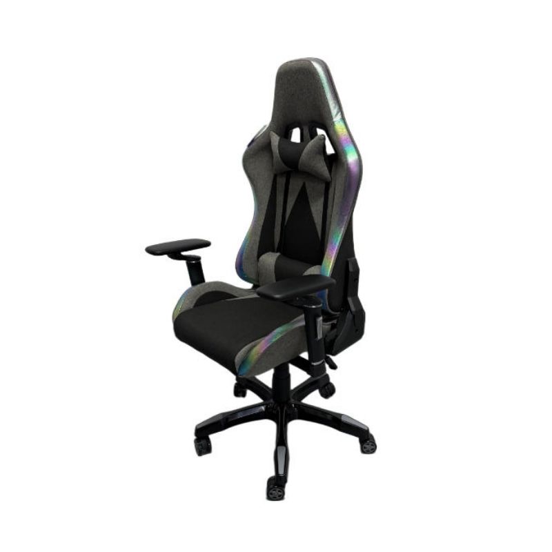 SHOME ATLAS GAMING CHAIR 71X57X128-138CM - BLACK/GREY/IRIDESCENT
